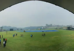 कीर्तिपुरमा वर्षाले खेल रोकियो: २९० रनको लक्ष्य पछ्याएको युएईको मध्यम सुरुवात