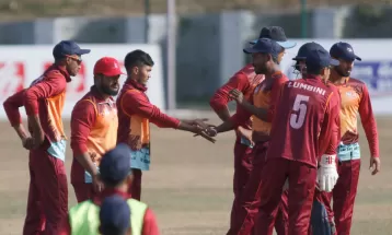 पिएम कप क्रिकेटमा लुम्बिनी प्रदेशको पहिलो जित