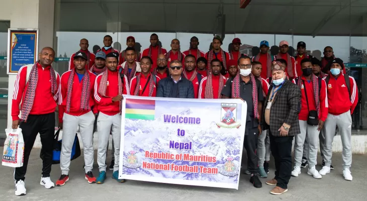 Mauritius arrive for friendlies against Nepal