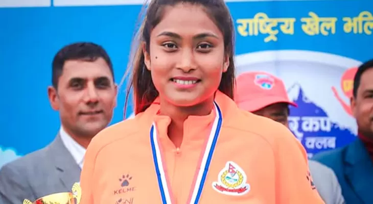 महिला भलिबल खेलाडी सरस्वती कम्तीमा ६ महिना कोर्ट बाहिर