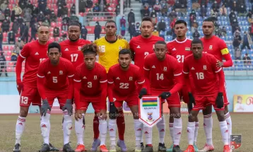 Mauritius soccer players feted