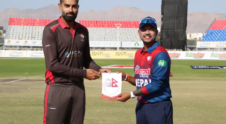 Nepal concedes to UAE in T20 Cricket Series 2022