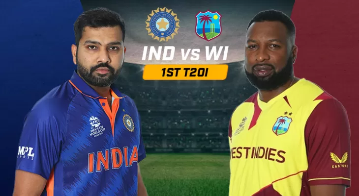वेस्ट इन्डिजविरुद्धको पहिलो टी–२० मा भारत विजयी