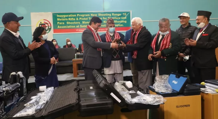 सुटिङ प्रशिक्षण हलको उद्घाटन