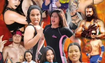 भृकुटीमण्डपमा अन्तर्राष्ट्रिय रेस्लिङ प्रतियोगिता