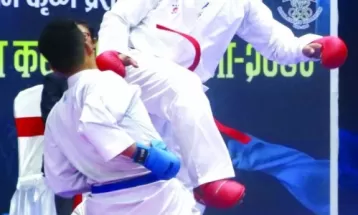 NPC karateka Shrestha clinches gold medal