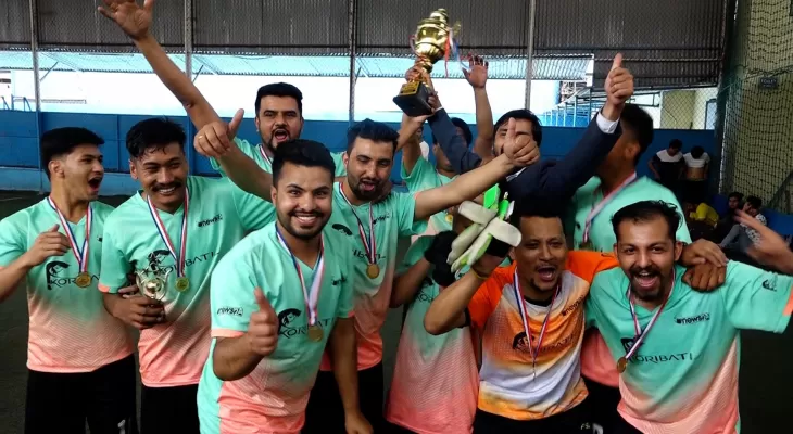 मिडिया कप फुटसलको उपाधि न्युज २४ लाई