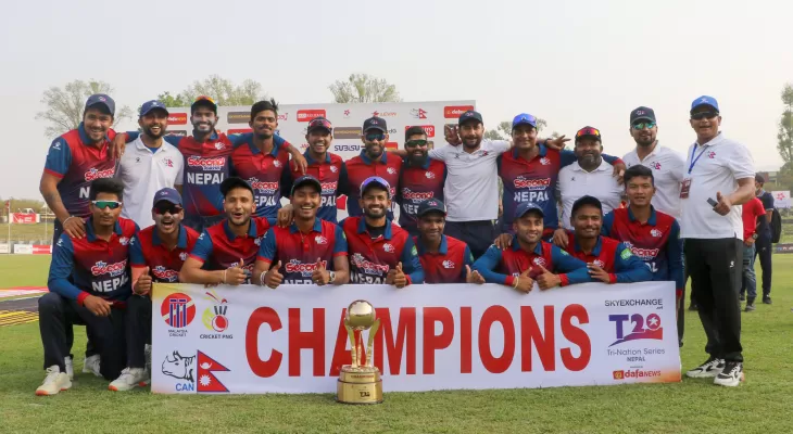 सरकारले त्रिदेशीय शृंखला विजेता टिमलाई जनही दुई लाख दिने