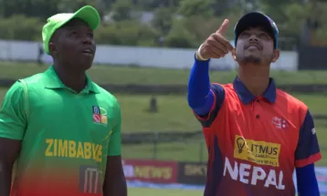 नेपाल र जिम्बाब्बे बीचको खेल वर्षाका कारण रोकियो