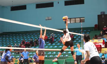 राष्ट्रिय भलिबलमा पुलिसको दुवै टोलीलाई सफलता