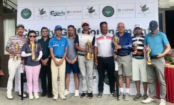 च्यारिटी गल्फ प्रतियोगिताको उपाधि माधव सिंखडालाई