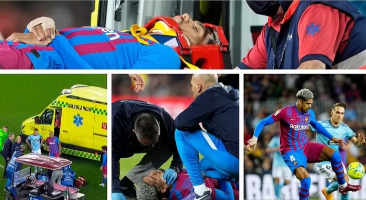 Barcelona Defender Araujo Leaves Hospital after Suffering Concussion