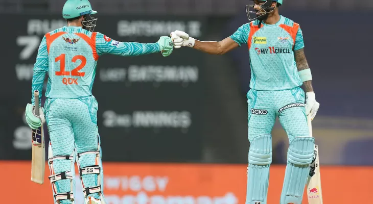 LSG won on the last ball and qualified for the play offs