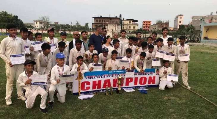 बुटवल टाइगर्सलाई यु–१४ लिटल स्टार लिग क्रिकेटको उपाधि