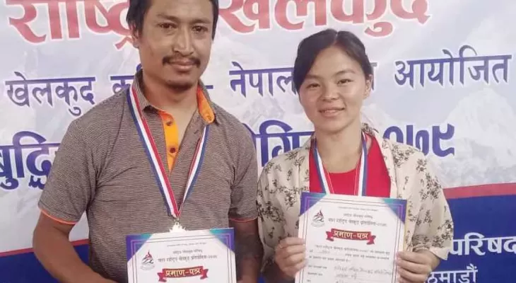 बहिरा बुद्धिचालको विजेतामा उत्तम र आश्था