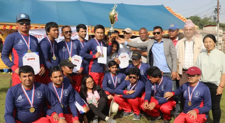 नेत्रहीन क्रिकेट प्रतियोगिताको उपाधि बाग्मती प्रदेशलाई