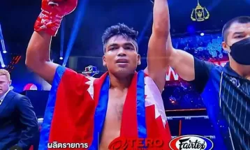 मुवाँथाई खेलाडी गुणराजले म्यानमारका माङकोनलाई पराजित गरे