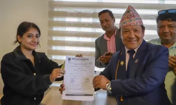 Karma Tsering Sherpa files nomination for ANFA presidency