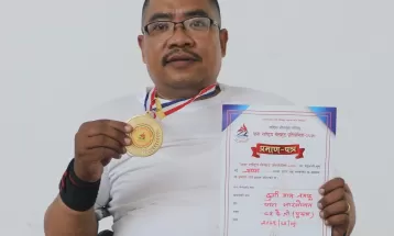 भारोत्तोलनमा दुर्गामानको राष्ट्रिय कीर्तिमान