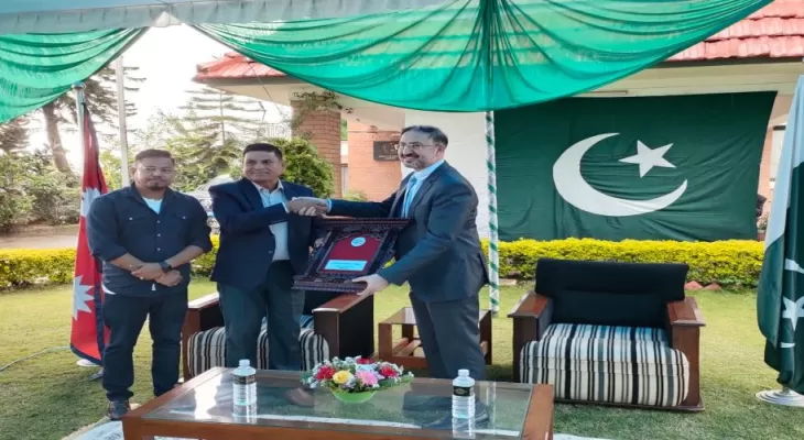 Ambassador of Pakistan gifts cricket kits To Nepali U-19 Women Cricket Team
