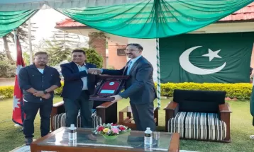 Ambassador of Pakistan gifts cricket kits To Nepali U-19 Women Cricket Team