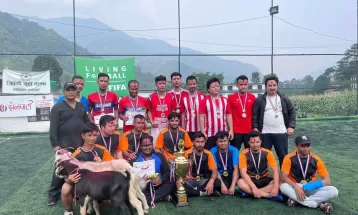 बेसीसहरलाई फुटसल प्रतियोगिताको उपाधि