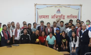 राखेपद्धारा स्वयंसेवक प्रशिक्षकलाई तालिम