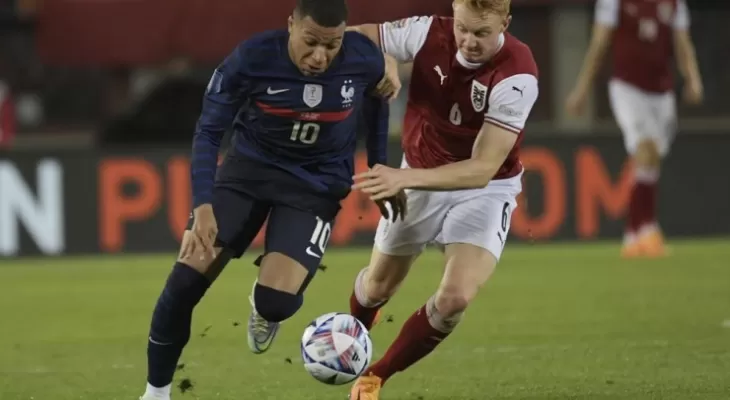 Mbappe rescues draw for France vs. Austria in Nations League
