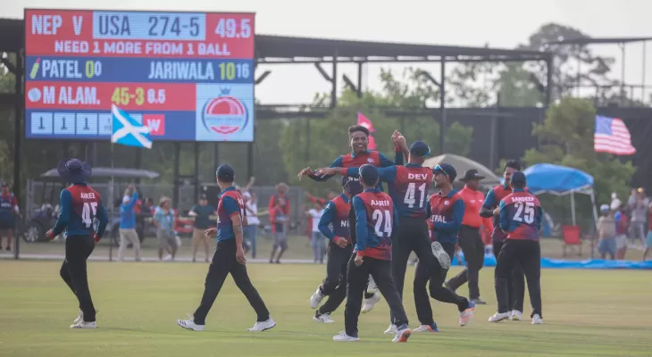नेपाल र अमेरिकाबीचको खेल बराबरीमा सकियो