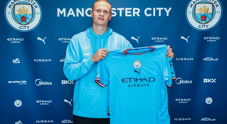 Back home: Erling Haaland completes move to Man City