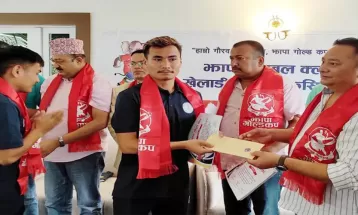 झापा फुटबल क्लबलाई गृह जिल्लामा सम्मानित