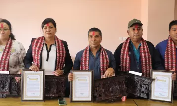 राखेपका अवकास प्राप्त कर्मचारीको बिदाइ