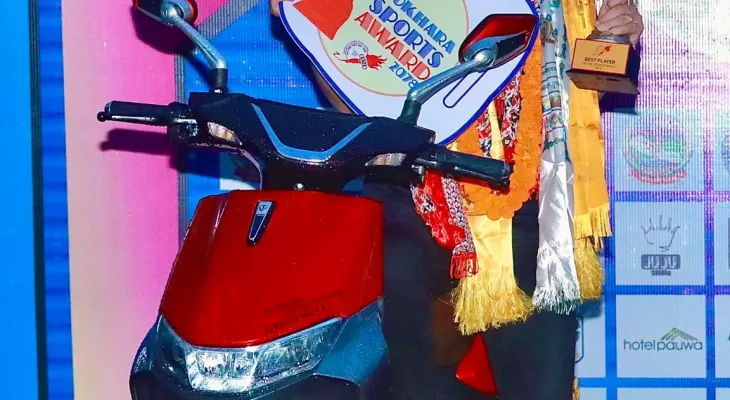 भलिबलकी अरुणा वर्ष उत्कृष्ट खेलाडी