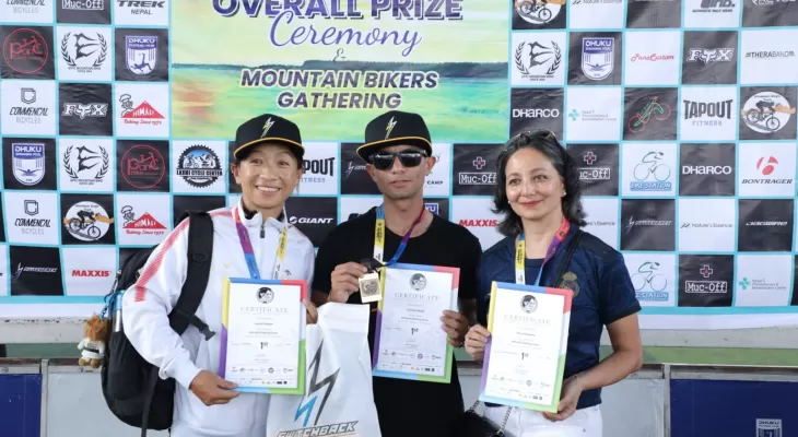 लक्ष्मण र लक्ष्मीलाई  ‘माउन्टेन बाइक अपहिलको उपाधि