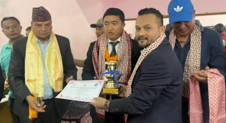 बक्सिङ संघद्धारा निर्णायक सम्मानित