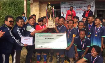 अन्तर संस्था कप फुटबलको उपाधि नेर्पालाई