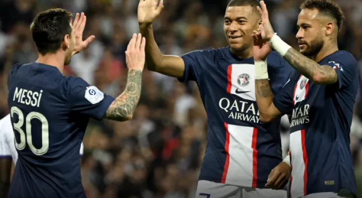 मेस्सी, नेयमार र एमबाप्पेले गोल गर्दा पीएसजीको दोस्रो जित