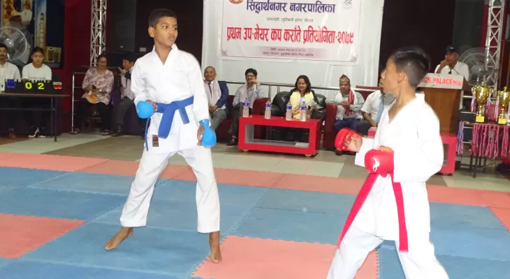 रोहिणीले चुम्यो सिद्धार्थनगर प्रथम उपमेयर कप कराँते प्रतियोगिताको उपाधि