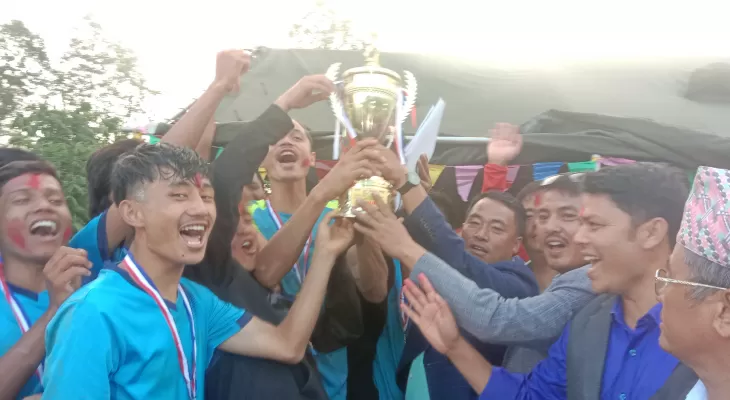 बाम्राङ युवा क्लवले चुम्यो समता फुटबल प्रतियोगीताको उपाधि