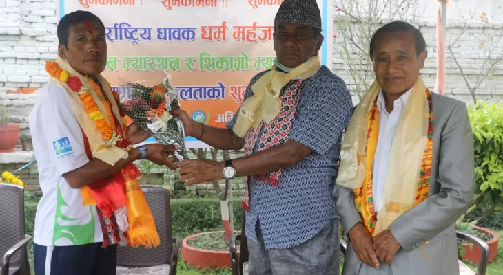 धर्मले लन्डन म्याराथनमा प्रतिस्पर्धा गर्ने