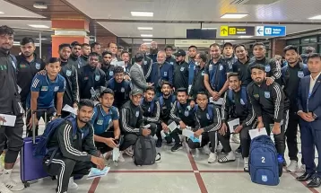 Bangladesh national team arrives for Nepal friendly