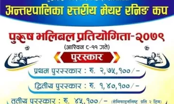 मेयरकप प्रतियोगिताको उपाधि सिदिङ्वा गाउँपालिकालाई