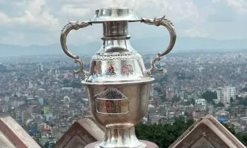 नवौं राष्ट्रिय खेलकुद प्रतियोगिताको रनिङ ट्रफी पोखरामा