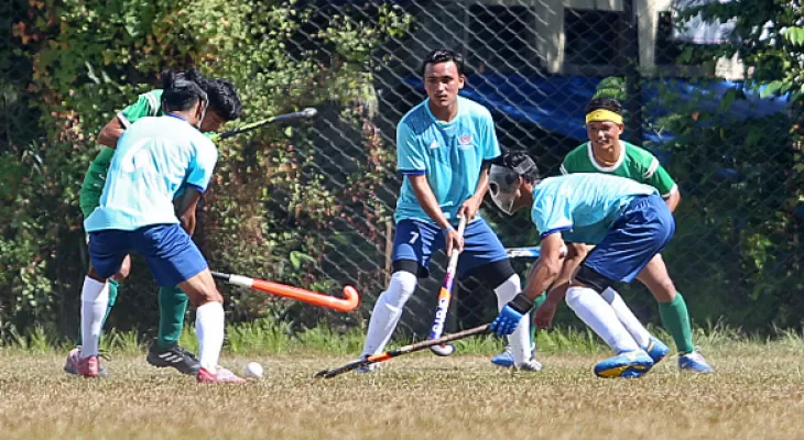 नवौंं राष्ट्रिय खेलकुद : पुरुष हक्कीमा आर्मीको बिजयी सुरुवात