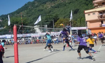 नवौँ राष्ट्रिय खेलकुद : महिला भलिबलमा बागमती प्रदेशको विजयी सुरुवात