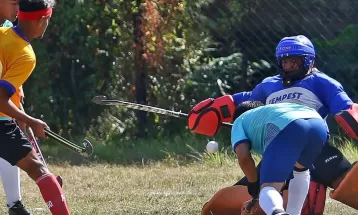 नवौं राष्ट्रिय खेलकुद : पुरूष हक्कीमा प्रहरी टोलीको विजयी सुरूवात