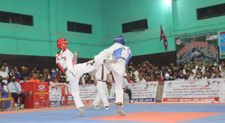 नवौं राष्ट्रिय खेलकुद : तेक्वान्दोमा पुलिसलाई दुई स्वर्ण