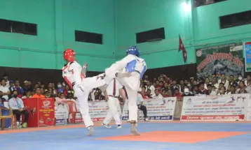 नवौँ राष्ट्रिय खेलकुदः तेक्वान्दोमा पुलिसलाई चार स्वर्ण