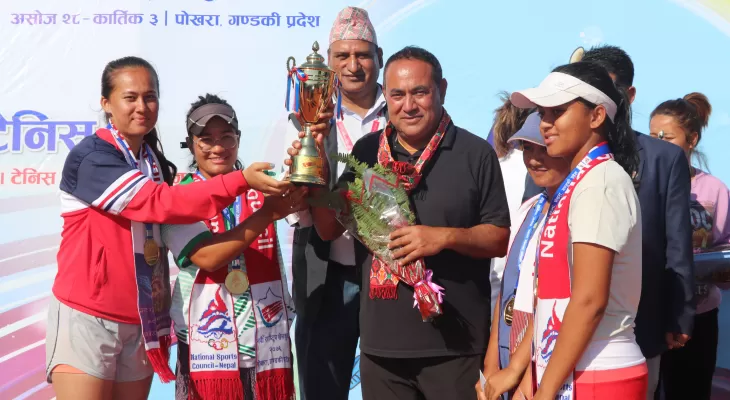 टेनिसमा गण्डकी र सेनालाई स्वर्णपदक