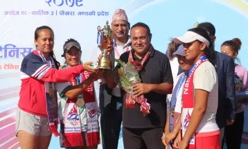 टेनिसमा गण्डकी र सेनालाई स्वर्णपदक